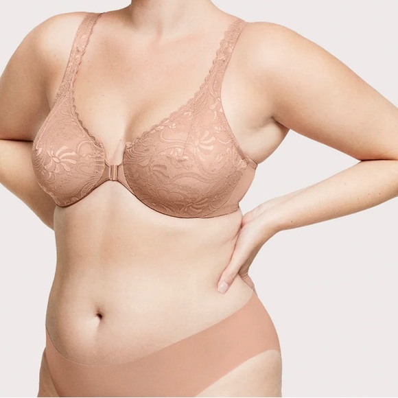 Glamorise WonderWire Front-Closure Stretch Lace Bra 38D NWOT - Picture 13 of 13